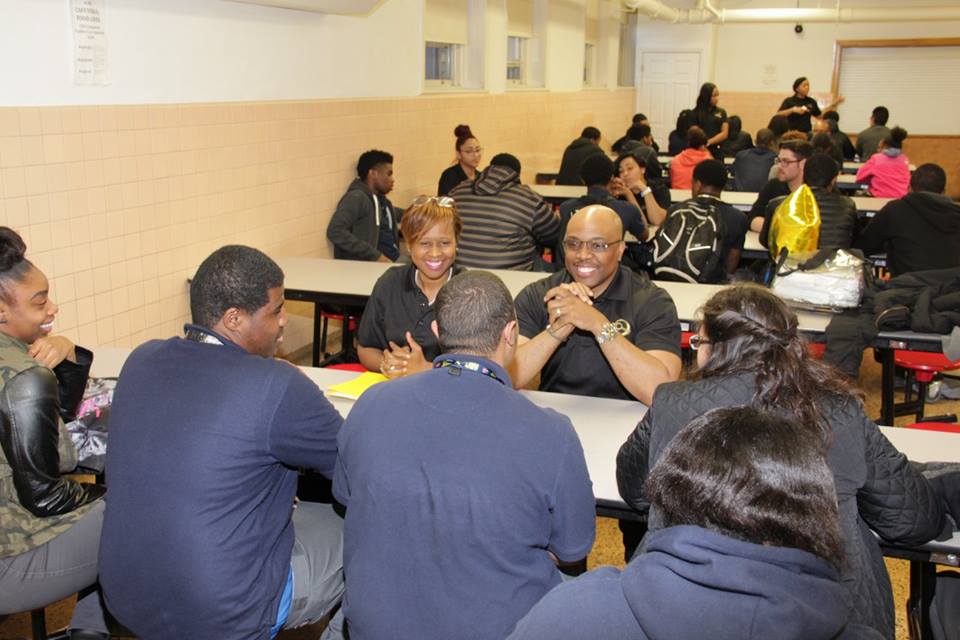 Mr. and Mrs. Griffin talks entrepreneurship with the students
