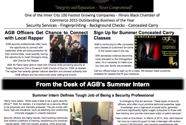 july 2016 newsletter